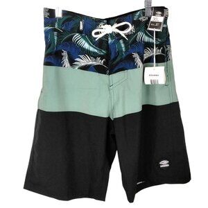 AXESEA Men's Surf Swim Trunks  Quick Dry Tropical Swim Shorts Pockets Size 30 W